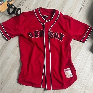 Majestic Red Sox Red Jersey